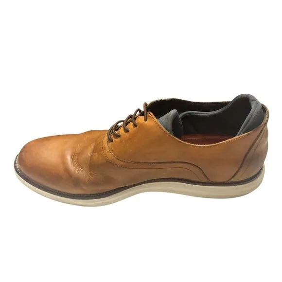 Martin Dingman Countryaire Shoes Mens Brown 10 Saddle Leather Plain Toe Lace Up