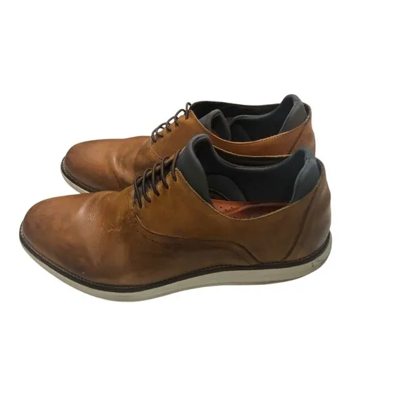 Martin Dingman Countryaire Shoes Mens Brown 10 Saddle Leather Plain Toe Lace Up