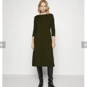 Max Mara Leisure VertigoDress Olive Green Midi Like New Sz 12