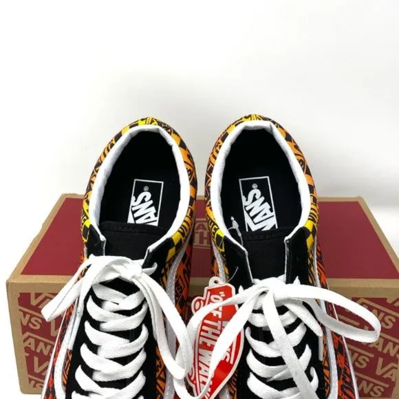 💖MEGA SALE💖VANS Old Skool Logo Flame Suede Canvas Shoes Women's VN0A4U3B2N5