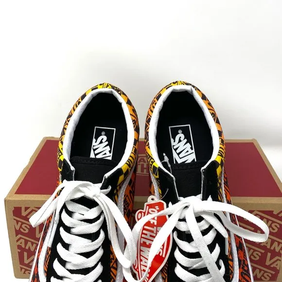 💖MEGA SALE💖VANS Old Skool Logo Flame Suede Canvas Shoes Women's VN0A4U3B2N5