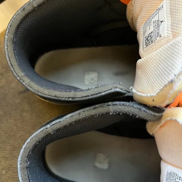 Men Shoes - Black and Orange Air Jordans