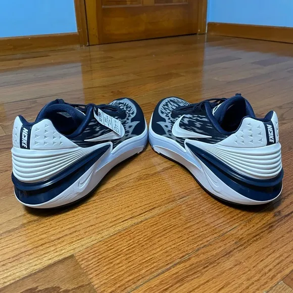 Men's 17 Nike Air Zoom GT Cut 2 TB Promo Basketball Shoes Navy/White DX6650-401