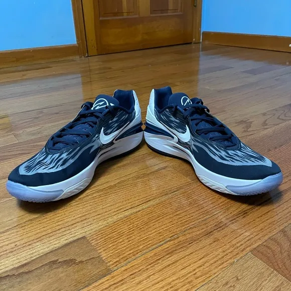 Men's 17 Nike Air Zoom GT Cut 2 TB Promo Basketball Shoes Navy/White DX6650-401