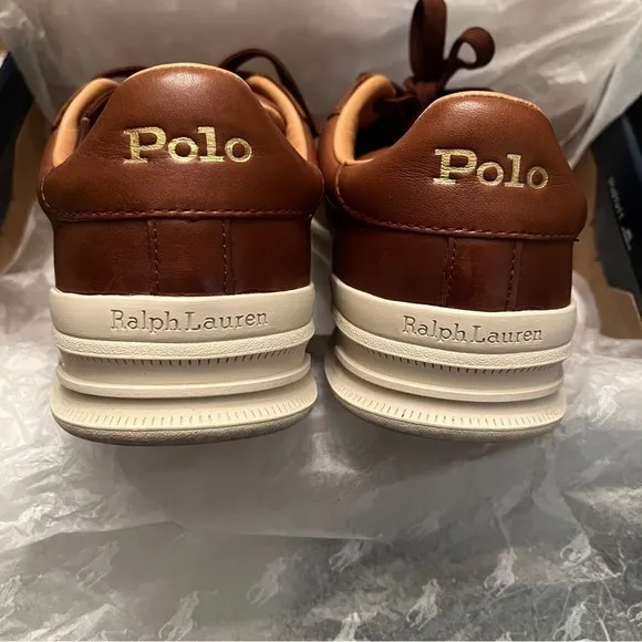 Men's 8 D Polo Ralph Lauren Polo Snuff Pale Russet Brown Shoes