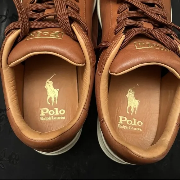 Men's 8 D Polo Ralph Lauren Polo Snuff Pale Russet Brown Shoes