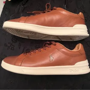 Men's 8 D Polo Ralph Lauren Polo Snuff Pale Russet Brown Shoes