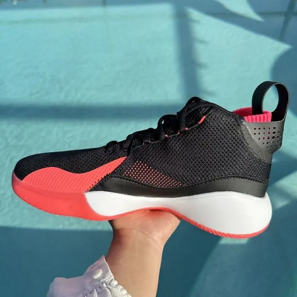 MEN'S adidas D Rose 773 Black Signal Pink Basketball Shoes FW8663