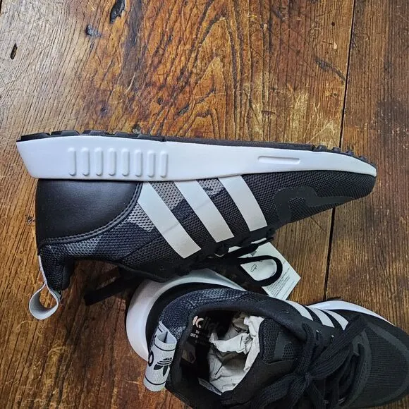 Mens Adidas Multix Core Black- Cloud White- Gray Two Camo Size 8.5 H02951