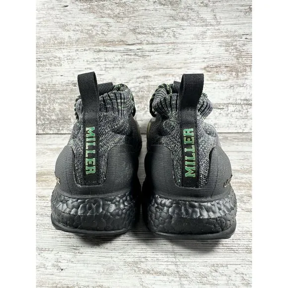Men's Adidas Ultraboost DNA Mid Von Miller Training Shoes Black/Gray Sz 12 Gym
