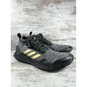 Men's Adidas Ultraboost DNA Mid Von Miller Training Shoes Black/Gray Sz 12 Gym