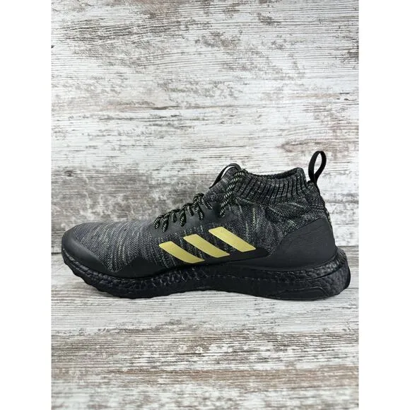 Men's Adidas Ultraboost DNA Mid Von Miller Training Shoes Black/Gray Sz 12 Gym