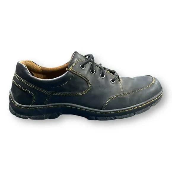 Men's B.O.C. KIRBY Black Lace-Up LEATHER BLACK Casual Shoes SIZE  11
