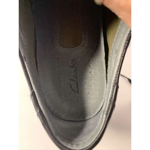 Men's Clarks Black Leather Dress Shoes New 9.5‎