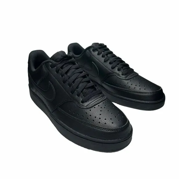 🤩Mens Comfy Shoes Nike Court Vision Lo Next Nature Sz 9 Black DH2987-002 Basic