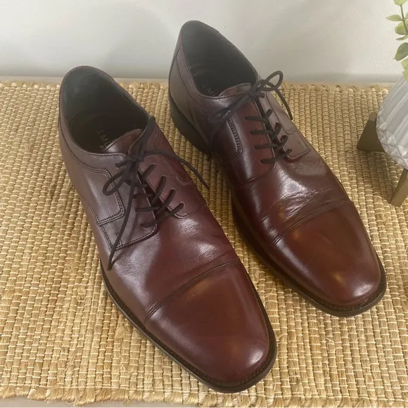 Men’s J Murphy by Johnston &amp; Murphy Burgundy Lace Up Dress Shoes Size 12