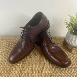 Men’s J Murphy by Johnston &amp; Murphy Burgundy Lace Up Dress Shoes Size 12