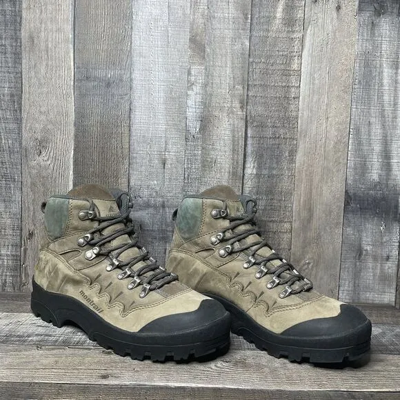 Mens Montrail Gentor Brown Leather Mid Waterproof Hiking Boots Shoes Size 8‎ D