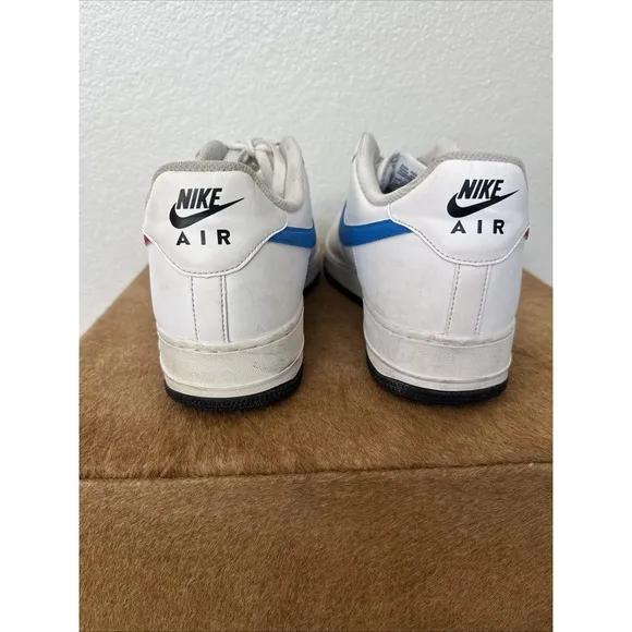 Mens Nike Air Force 1 '07 Mismatched Alternate Swoosh Leather Shoes Size 13