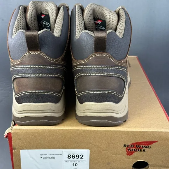 Men's Red Wing TruHiker 5-inch Soft Toe Boot shoes size 10