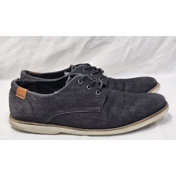 Men's SONOMA Goods for Life™ Sawyer Oxford Shoes Casual Dark Gray Black 12 M