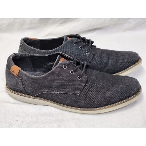 Men's SONOMA Goods for Life™ Sawyer Oxford Shoes Casual Dark Gray Black 12 M