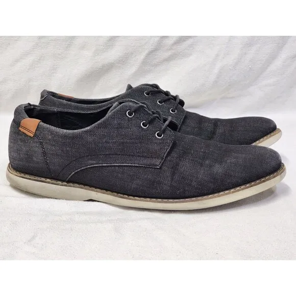Men's SONOMA Goods for Life™ Sawyer Oxford Shoes Casual Dark Gray Black 12 M