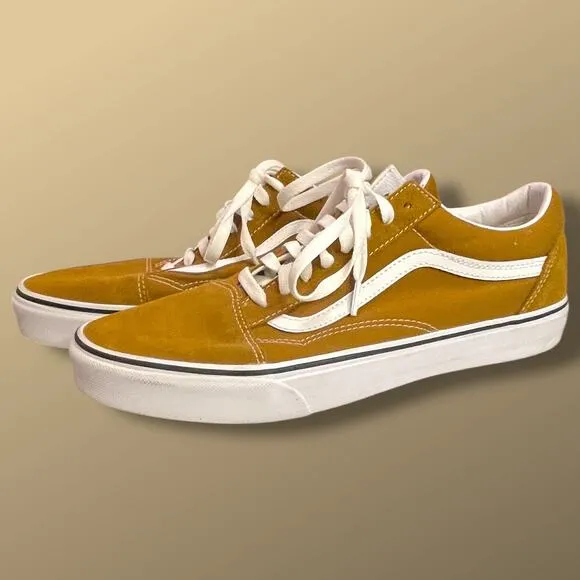 Men’s VANS OFF THE WALL Rust Brown Suede/Canvas Skateboard Sneakers Like New