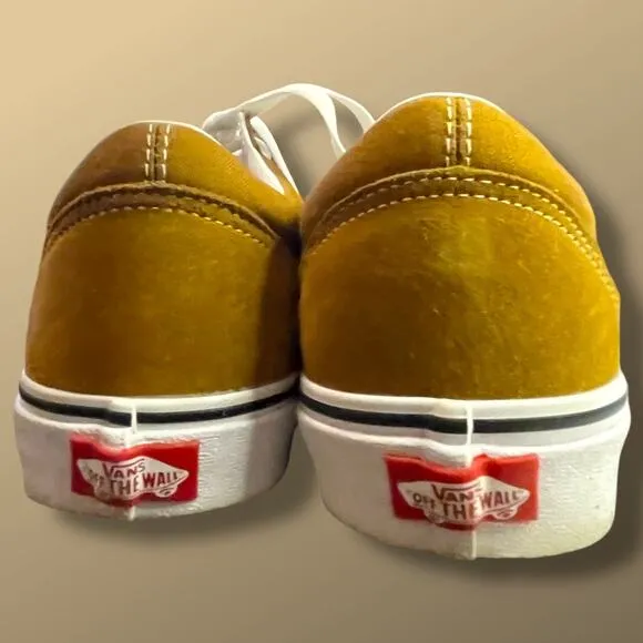 Men’s VANS OFF THE WALL Rust Brown Suede/Canvas Skateboard Sneakers Like New