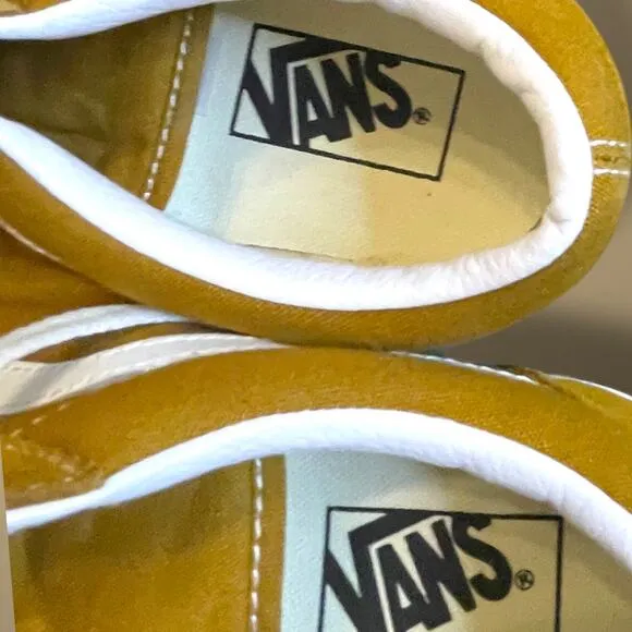 Men’s VANS OFF THE WALL Rust Brown Suede/Canvas Skateboard Sneakers Like New