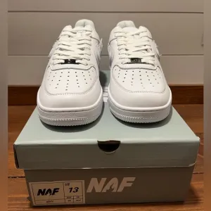 Men’s White Nike Air Force Ones AF1 NAF Sneaker Shoes Collectible Streetwear 13