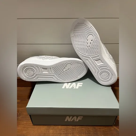 Men’s White Nike Air Force Ones AF1 NAF Sneaker Shoes Collectible Streetwear 13