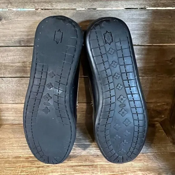 Mens Martin‎ Dingman Black Leather Slip On Comfort Shoes Loafers Size 9.5 M GUC