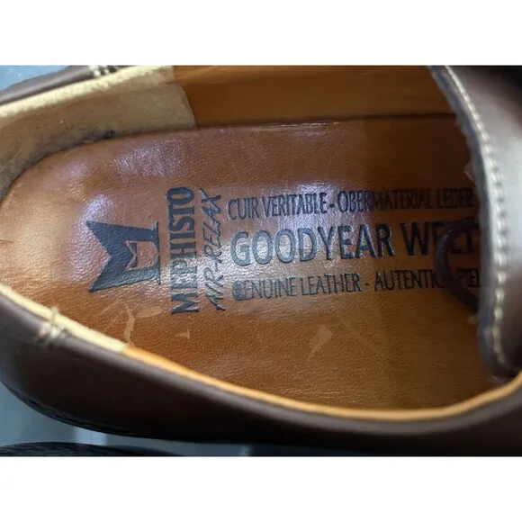 Mephisto Able Air Relax Goodyear Welt $280 Men's Casual Shoes Size 9.5 Leather