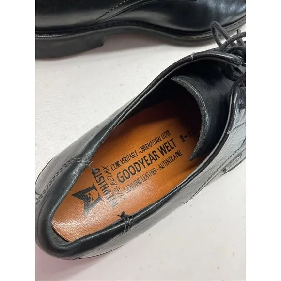 Mephisto Air Relax Goodyear Welt Men’s Size 8.5 US Black Leather Oxford Shoes
