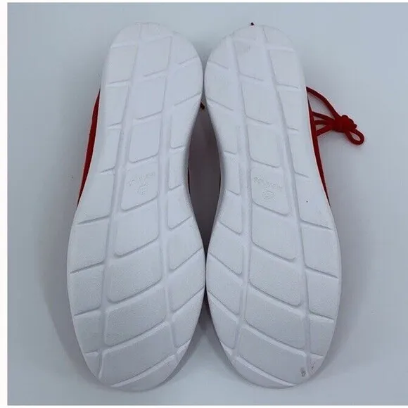 Merino Mens 12 Red Australian Wool Casual Athleisure Sneaker Lace Shoes Foam EUC