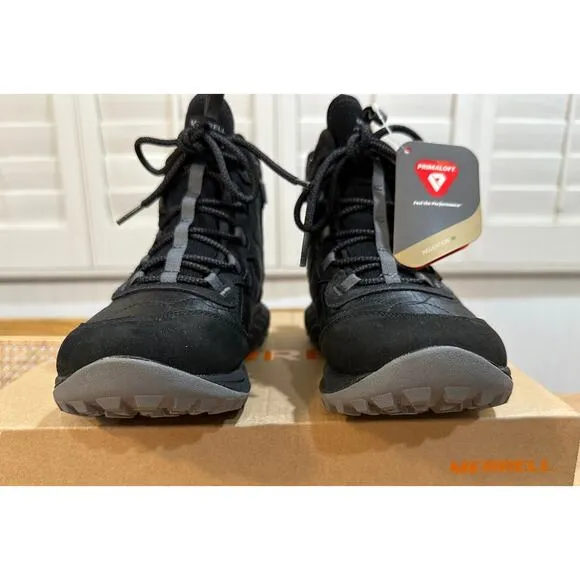 Merrell Antora 3 Thermo Mid Zip Boots Black Waterproof 6.5 NIB Versatile Winter