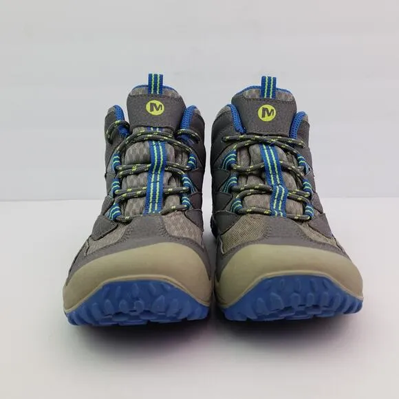 Merrell Chameleon 7 Boys Size 2Y Gray Waterproof Outdoors Hiking Sneaker Shoes