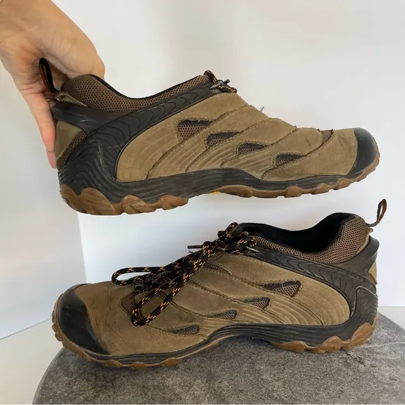 Merrell Chameleon Brown Black Hiking Sneakers Shoes 12