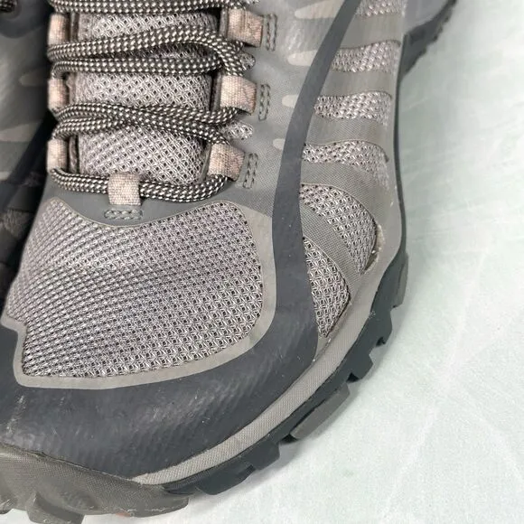 Merrell Hiking Shoes Womens Size 9 Grey Dry Select Waterproof J46578 Mid Boots