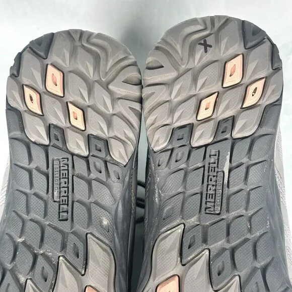 Merrell Hiking Shoes Womens Size 9 Grey Dry Select Waterproof J46578 Mid Boots