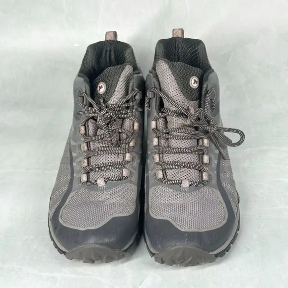 Merrell Hiking Shoes Womens Size 9 Grey Dry Select Waterproof J46578 Mid Boots