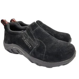 Merrell Kids Jungle Moc Shoes Size 1M Black Suede