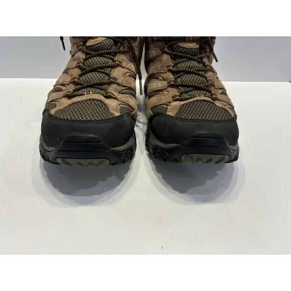 Merrell Mens Moab 2 Earth Hiking Shoes J06051 Brown Leather Waterproof Sz 12W