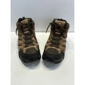 Merrell Mens Moab 2 Earth Hiking Shoes J06051 Brown Leather Waterproof Sz 12W
