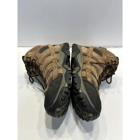 Merrell Mens Moab 2 Earth Hiking Shoes J06051 Brown Leather Waterproof Sz 12W