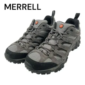 Merrell Men's Moab Suede Waterproof Athletic Hiking Shoes Gray Black Size7.5