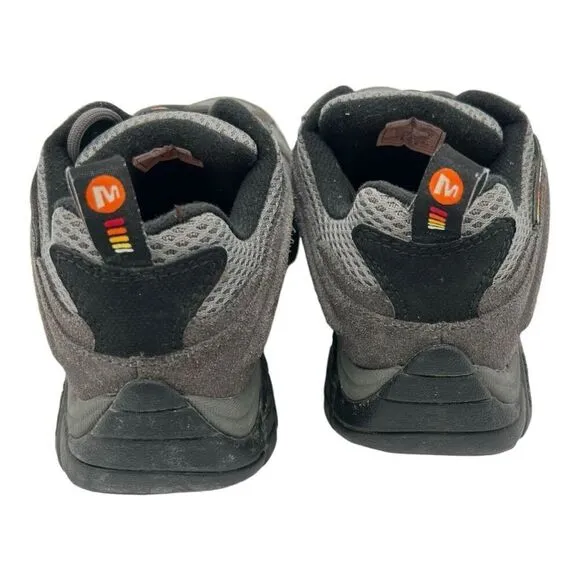 Merrell Men's Moab Suede Waterproof Athletic Hiking Shoes Gray Black Size7.5