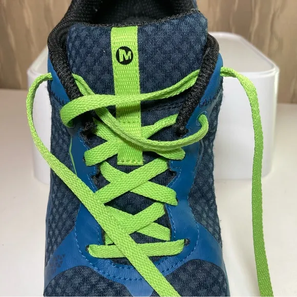 Merrell Unifly Bright Green Shoes Men's 9 Running Shoes Training Black Blue