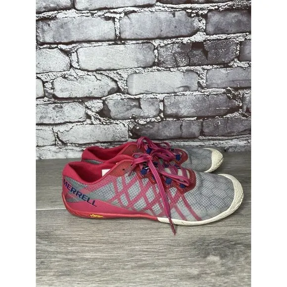 Merrell Vapor Glove 3 Azalea Pink Barefoot Minimalist Running Shoes Women 39EU